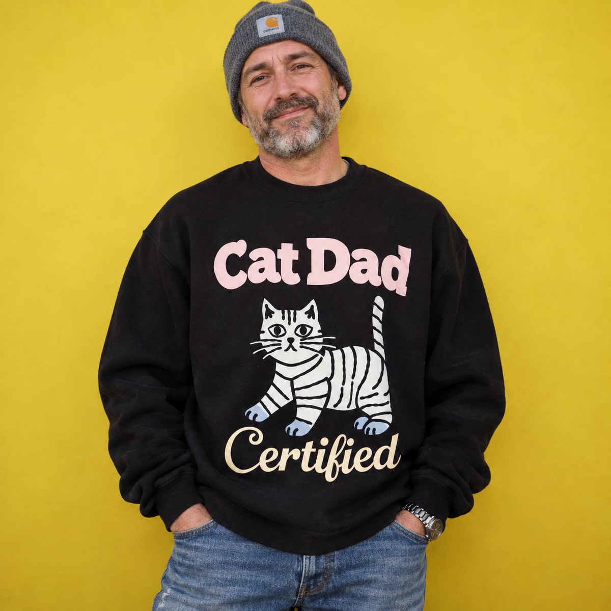 Cat Dad Certified Sweatshirt