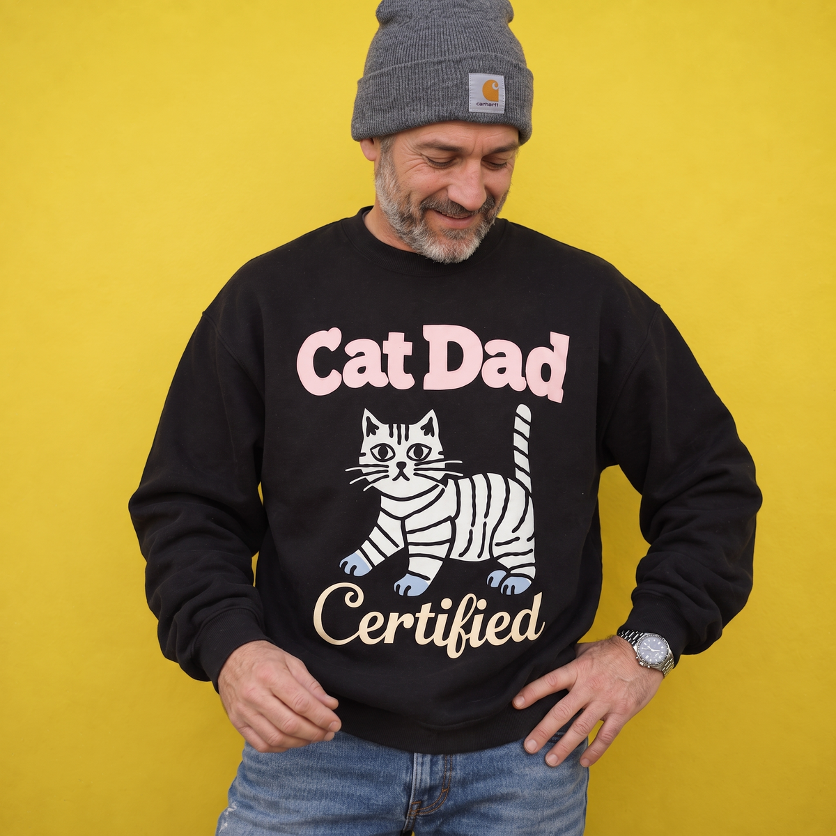 Cat Dad Certified Sweatshirt