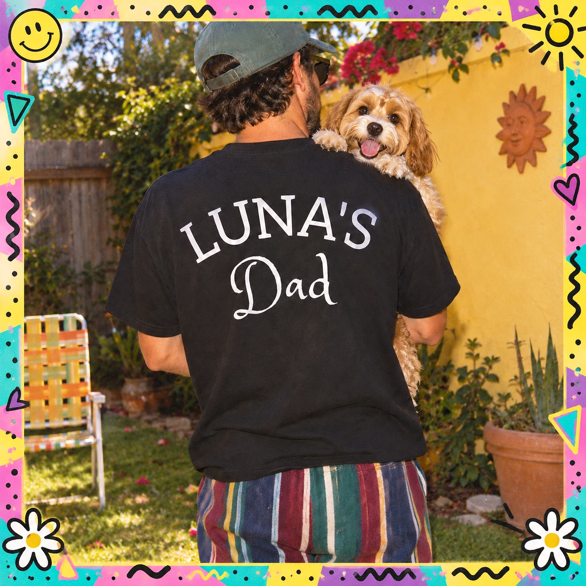 Golden Retriever Dad Tee