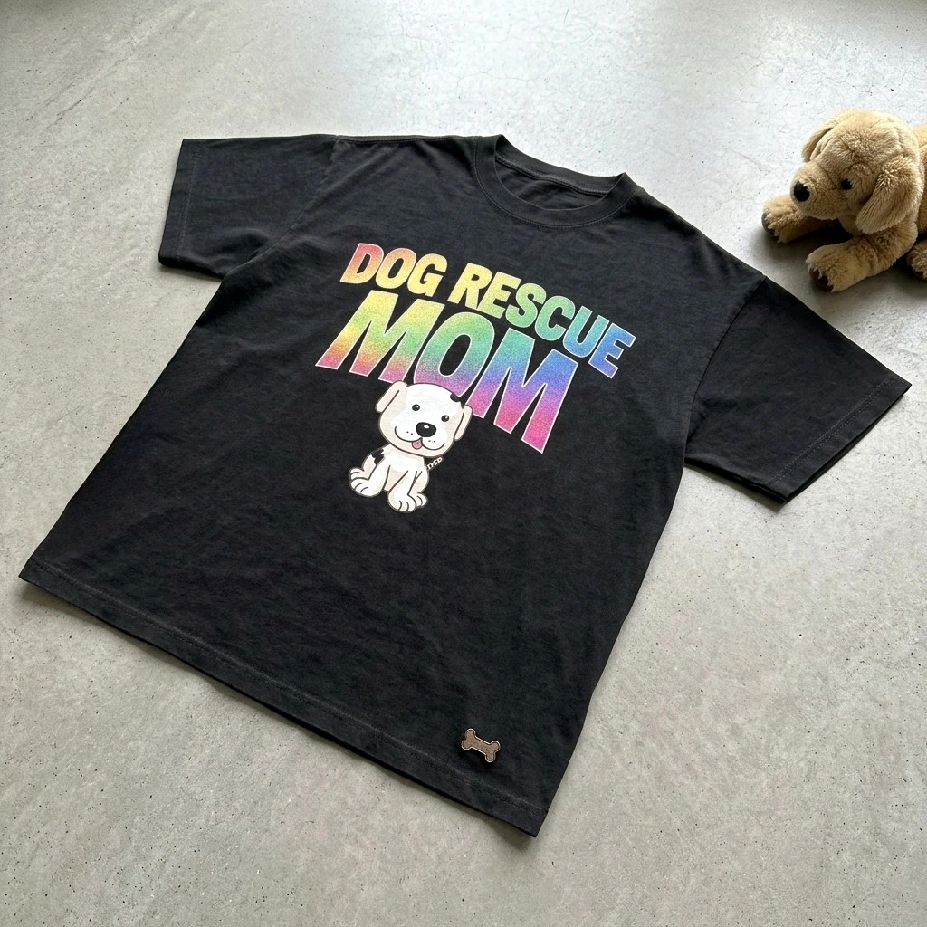 Dog Rescue Mom Tee
