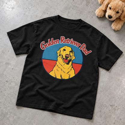 Golden Retriever Dad Tee